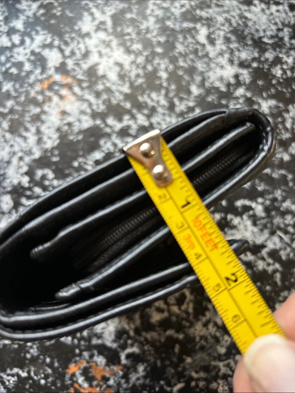 Coach SoHo Pleated Black Leather Wallet with Silver Logo